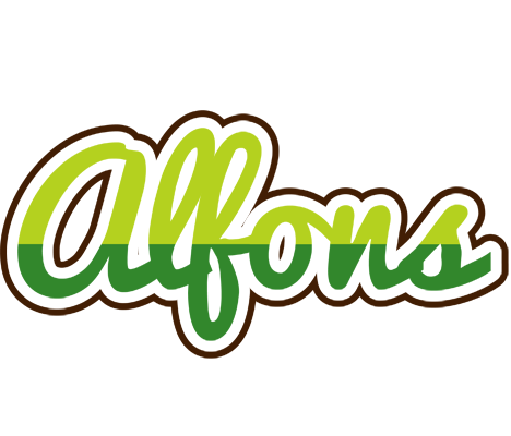 Alfons golfing logo