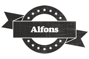 Alfons grunge logo