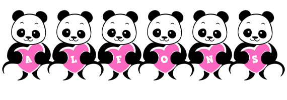 Alfons love-panda logo