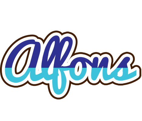 Alfons raining logo