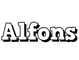 Alfons snowing logo