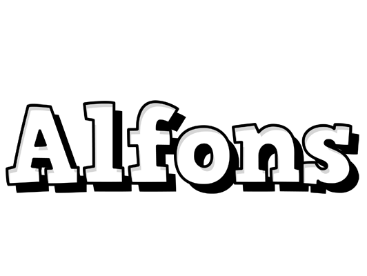 Alfons snowing logo