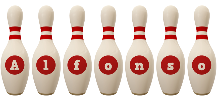 Alfonso bowling-pin logo
