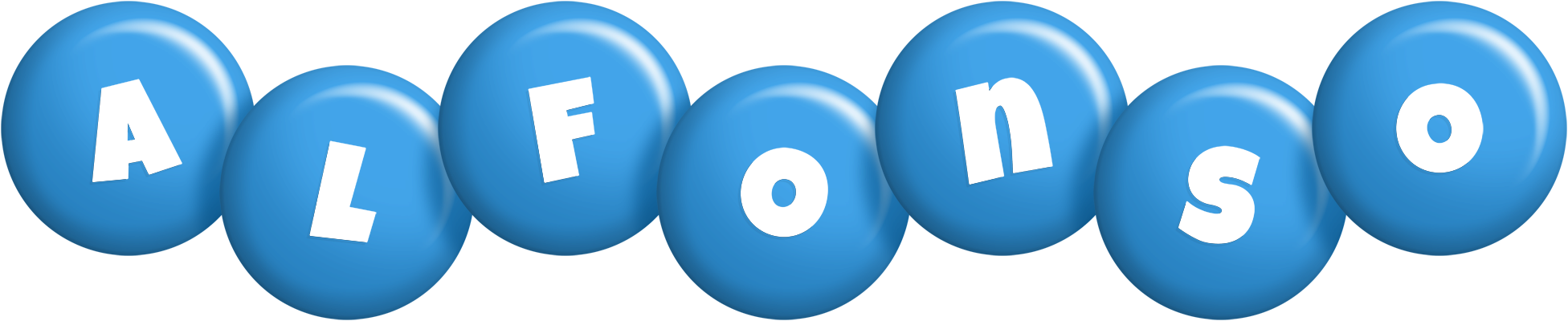 Alfonso candy-blue logo