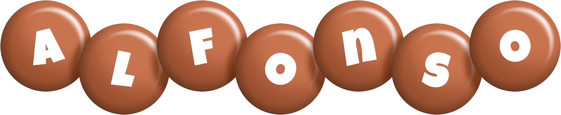 Alfonso candy-brown logo