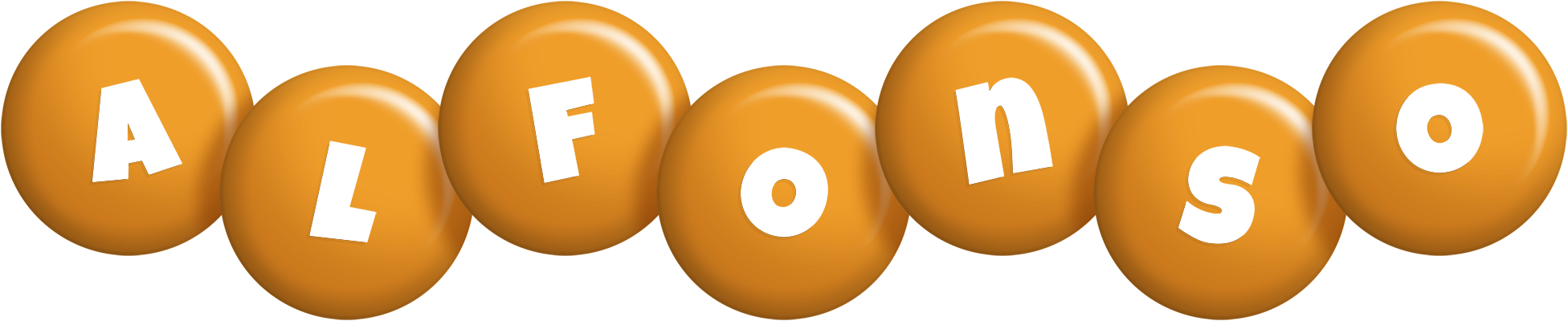 Alfonso candy-orange logo