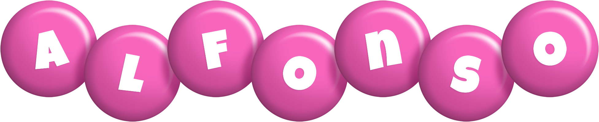Alfonso candy-pink logo