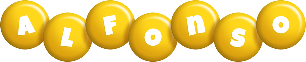 Alfonso candy-yellow logo