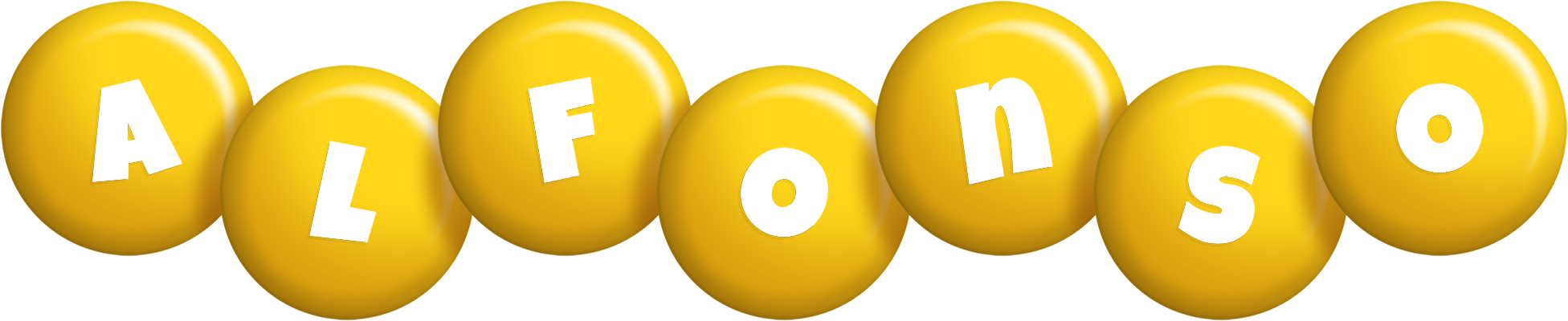 Alfonso candy-yellow logo
