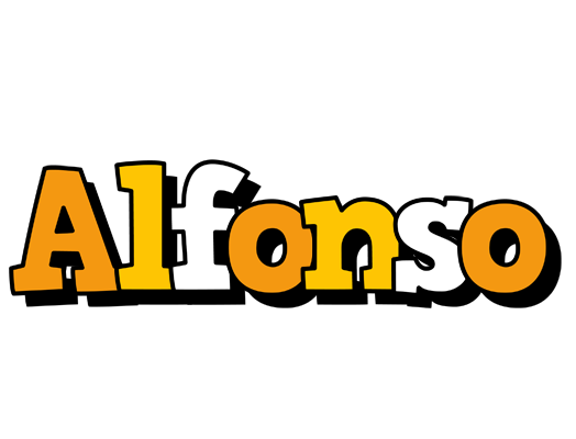 Alfonso cartoon logo