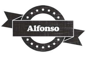 Alfonso grunge logo