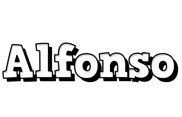Alfonso snowing logo