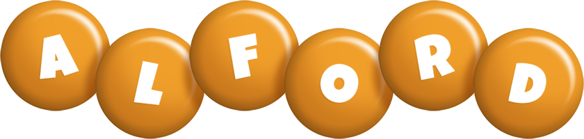 Alford candy-orange logo