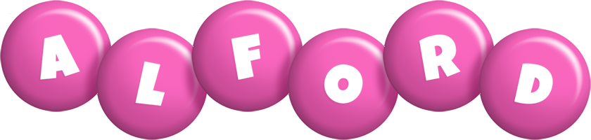 Alford candy-pink logo