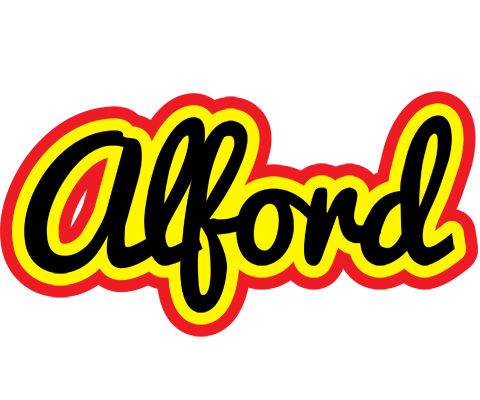 Alford flaming logo