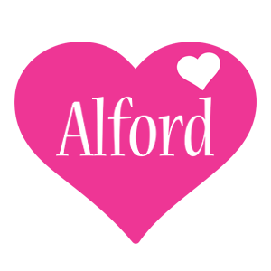 Alford love-heart logo