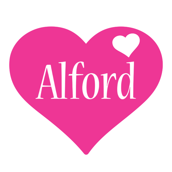 Alford love-heart logo