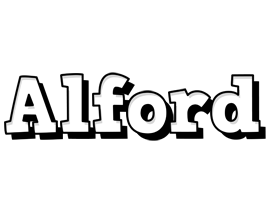 Alford snowing logo