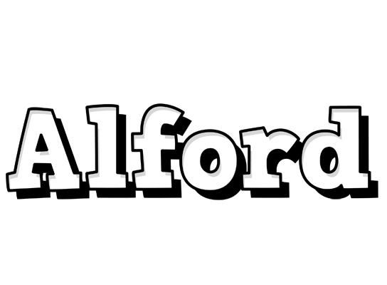 Alford snowing logo