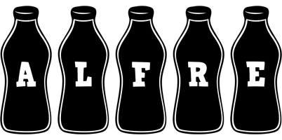 Alfre bottle logo