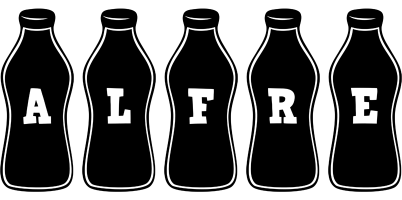 Alfre bottle logo