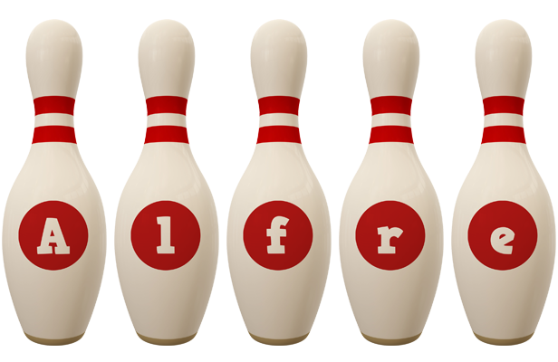 Alfre bowling-pin logo