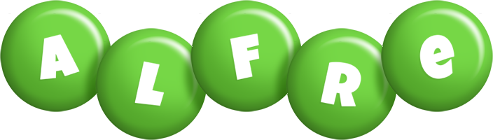 Alfre candy-green logo