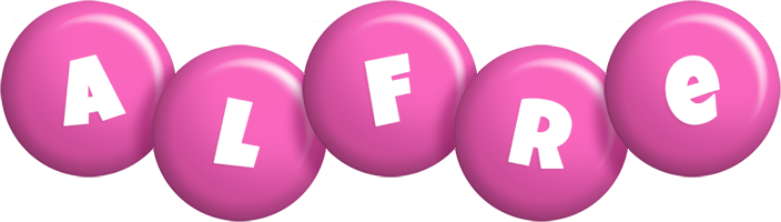 Alfre candy-pink logo