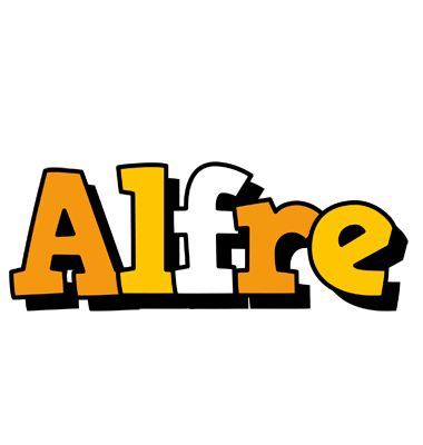 Alfre cartoon logo