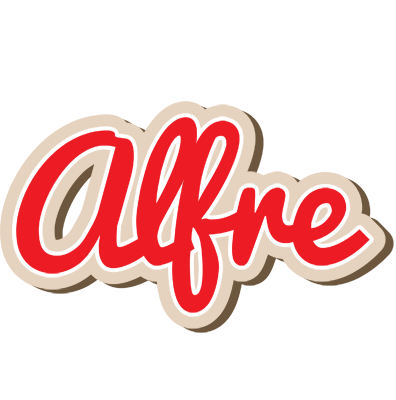 Alfre chocolate logo