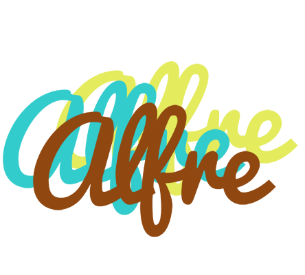 Alfre cupcake logo