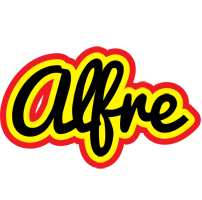 Alfre flaming logo