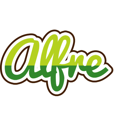 Alfre golfing logo