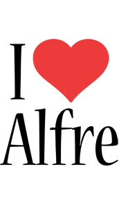 Alfre i-love logo
