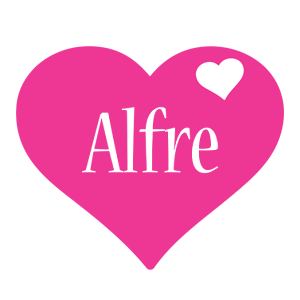 Alfre love-heart logo