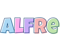 Alfre pastel logo