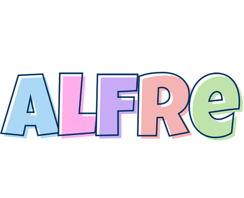 Alfre pastel logo