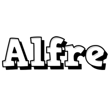 Alfre snowing logo