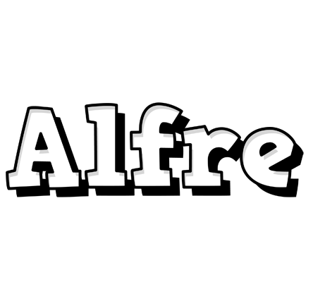 Alfre snowing logo