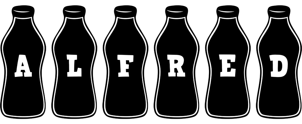 Alfred bottle logo