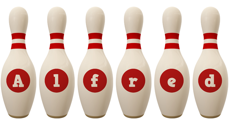 Alfred bowling-pin logo