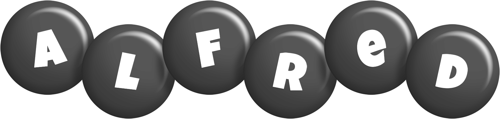 Alfred candy-black logo