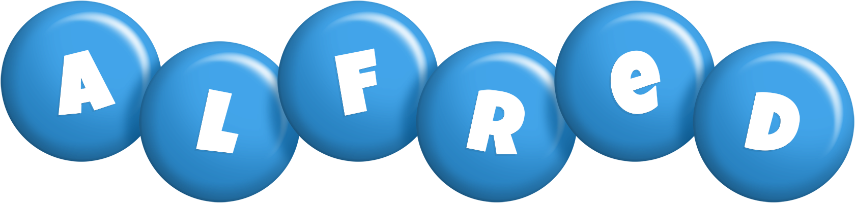 Alfred candy-blue logo