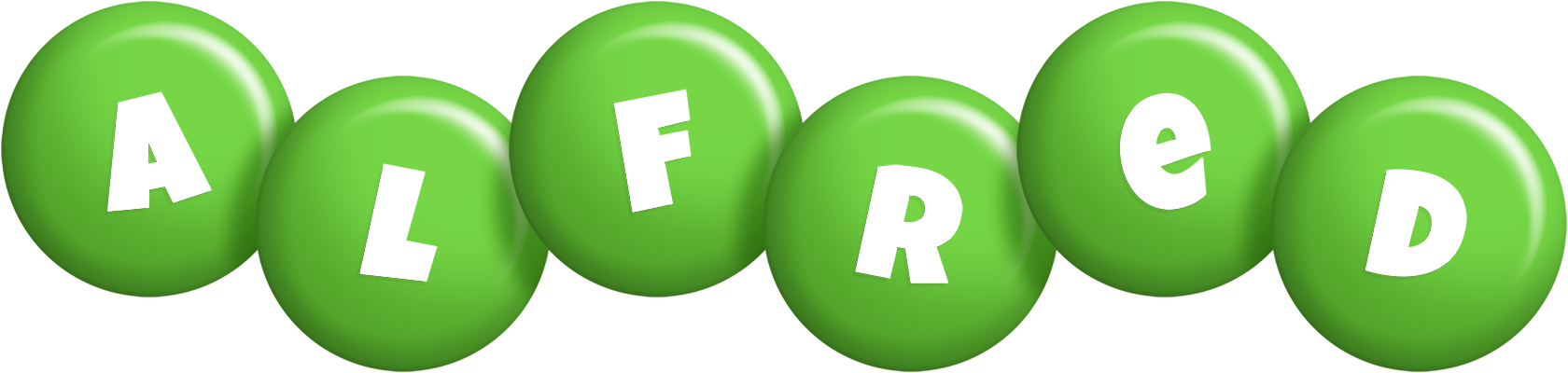 Alfred candy-green logo
