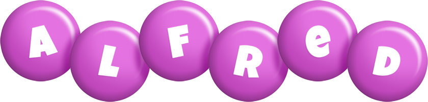 Alfred candy-purple logo