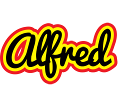 Alfred flaming logo