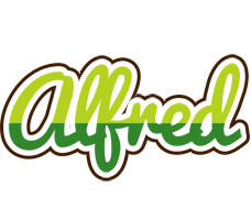 Alfred golfing logo