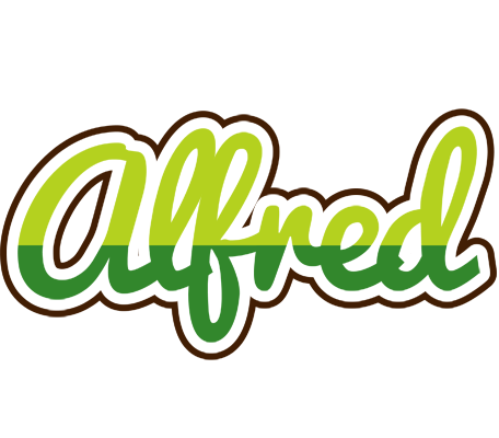 Alfred golfing logo