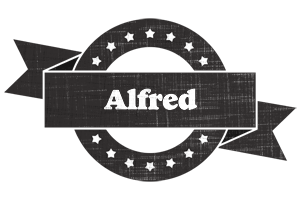 Alfred grunge logo