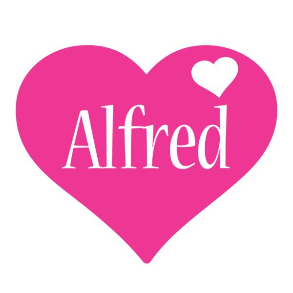 Alfred love-heart logo